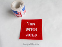 Load image into Gallery viewer, &quot;This Witch Voted&quot; Red Glossy Sticker

