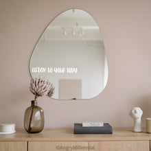 Load image into Gallery viewer, Listen to Your Body Vinyl Decal | Mirror Sticker | Mirror Decal | Inspirational Decal | Self Love Decal | Motivational Decal
