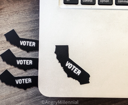 California Voter Sticker | CA Sticker | Voter Sticker Active