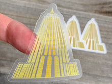 Load image into Gallery viewer, Empire State Building Sticker | Gold Vinyl Sticker | NYC Sticker | Art Deco
