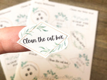 Load image into Gallery viewer, Clean the Litter Box Sticker Sheet | Fun Cat Box Reminder Sticker Sheet

