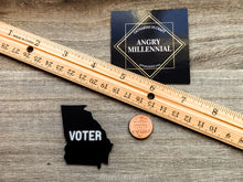 Load image into Gallery viewer, Georgia Voter Sticker | Georgia Shaped Sticker | Voting Sticker
