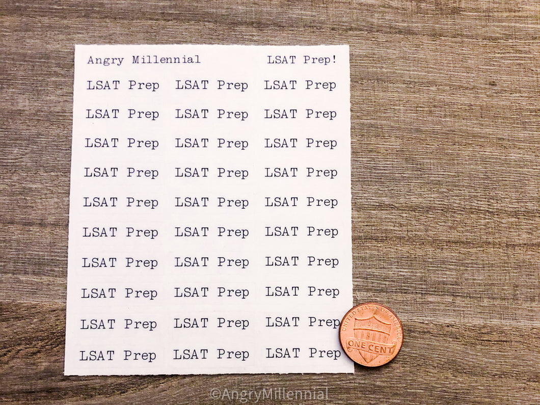 LSAT Prep Stickers | LSAT Study Planner | Law Scool Planner Stickers