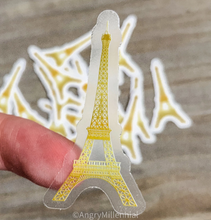 Load image into Gallery viewer, Eiffel Tower Vinyl Sticker | Computer Decal | Paris France Sticker | Line Drawing
