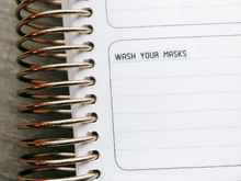 Load image into Gallery viewer, Wash your Masks Clear Planner Stickers
