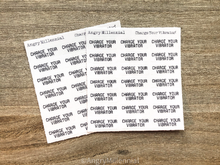 Load image into Gallery viewer, Charge your Vibrator Clear Stickers
