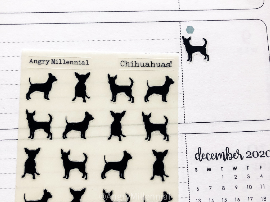 Chihuahua  | Dog | Planner Stickers
