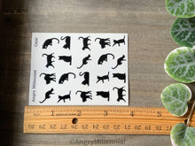 Load image into Gallery viewer, Black Cat Planner Stickers | Planner Stickers | Cat Bullet Journal Stickers
